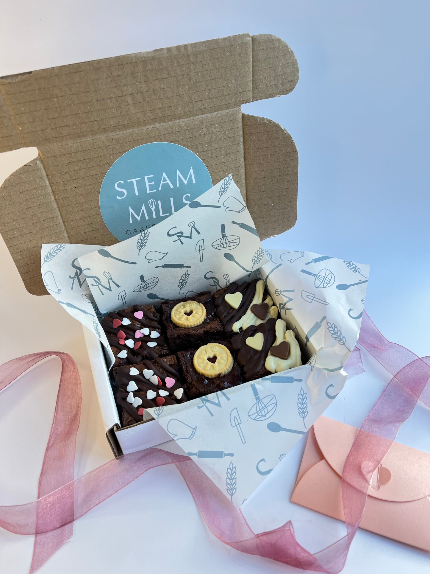 Valentine's Day Brownie Gift Box
