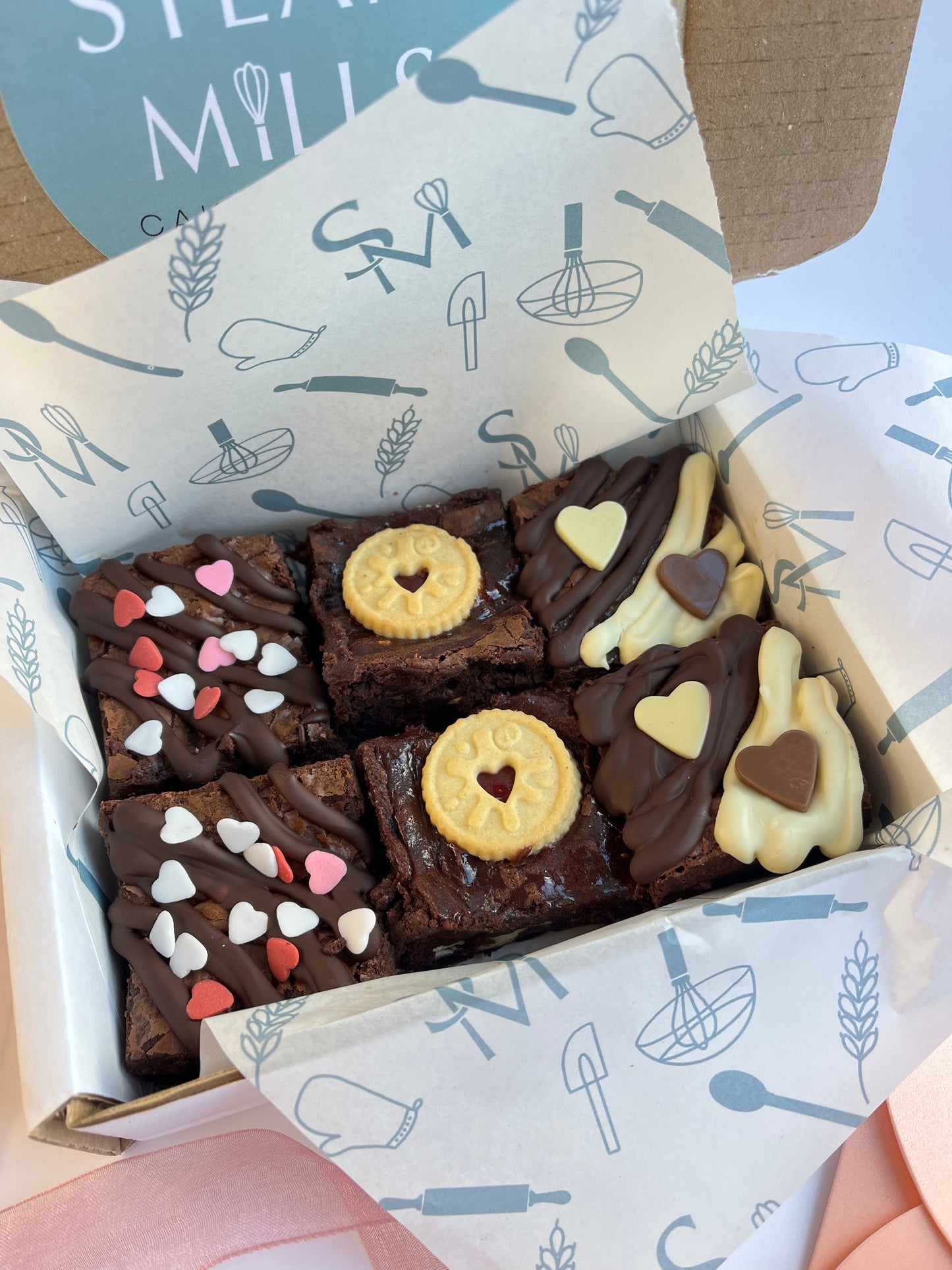Valentine's Day Brownie Gift Box