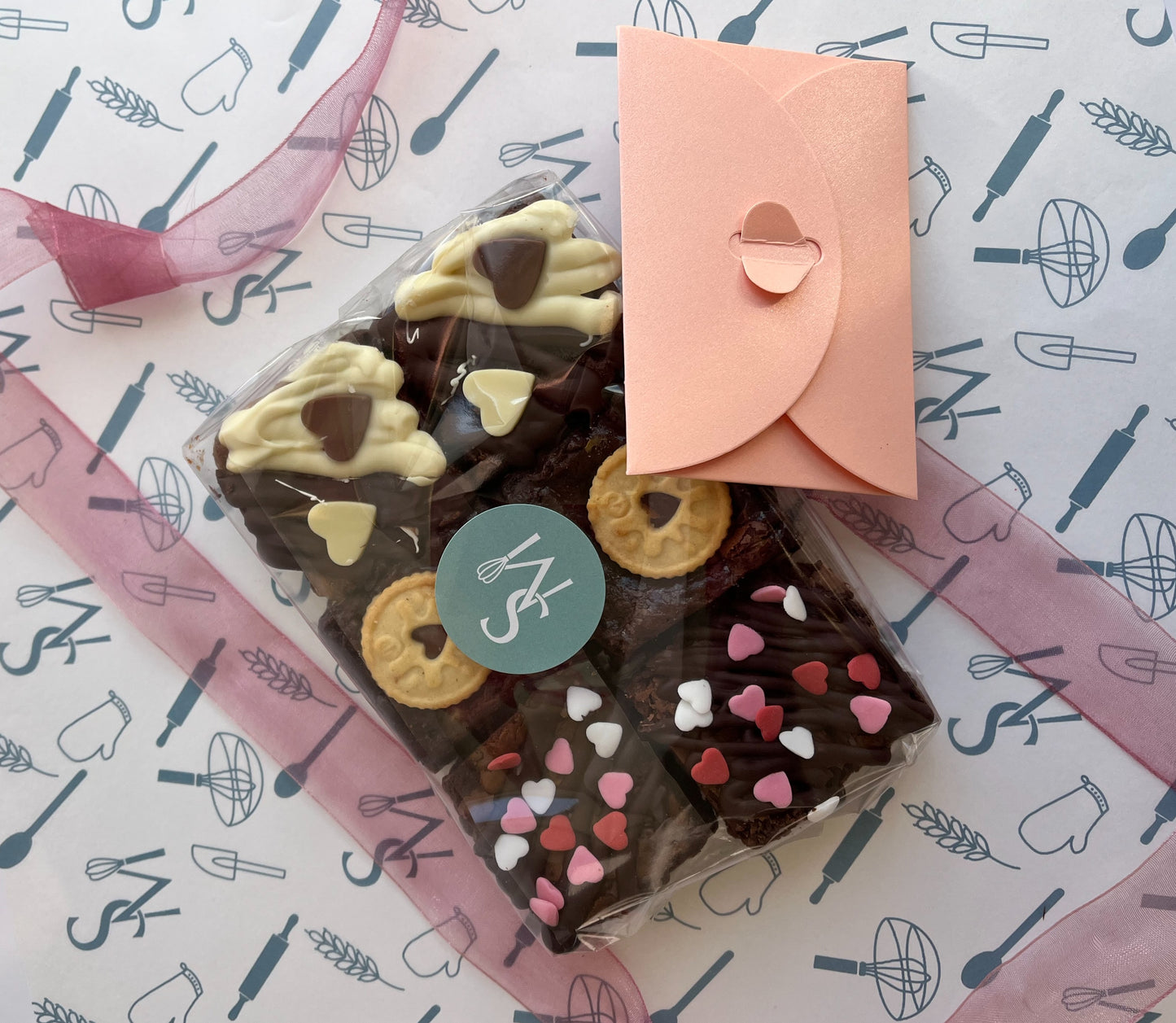Valentine's Day Brownie Gift Box